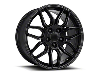 C8 ZO6 Replica Gloss Black Wheel; 18x8.5; 54mm Offset (88-96 Corvette C4)