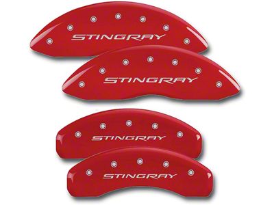 Corvette Caliper Cover Set With Engraved Stingray Script, 2014-2019