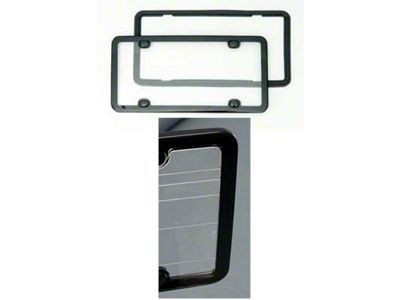 Corvette Clean Plate License Frame Black Altec