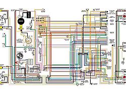 Corvette Color Laminated Wiring Diagram, 1953-1981