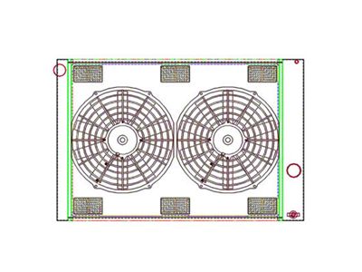 ComboUnit CrossFlow Radiator; 1-Row (89-96 Corvette C4 w/ Manual Transmission)