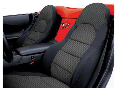 Corvette Coverking Neosupreme Carbon Fiber Seat Covers, 1970-1978