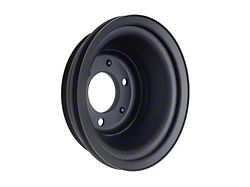 Crankshaft Pulley; 3-Groove; Asphalt Black (69-74 Big Block V8 Corvette C3 w/ Long Water Pump)