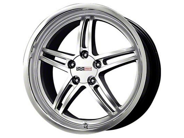 Corvette Cray Scorpion 19x9 Hyper Silver With Mirror Cut Lip, 1-Piece Wheel, 1984-2013