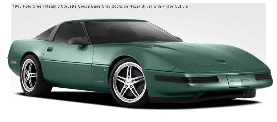 Ecklers Corvette Cray Scorpion 19x9 Hyper Silver With Mirror Cut