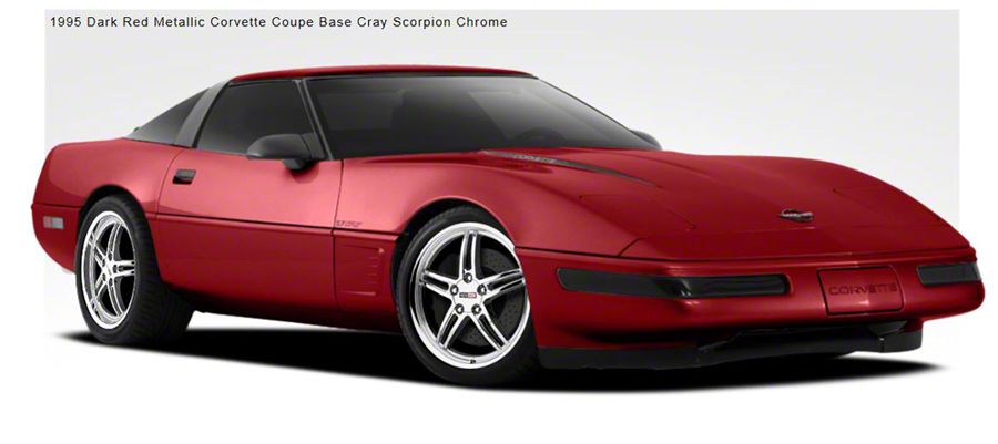 Ecklers Corvette Cray Scorpion 20x9 Chrome, 1-Piece Wheel, 1984