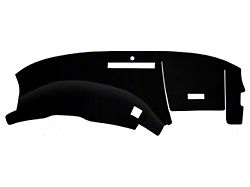 Custom Fit Dash Cover; Brushed Suede Black (90-93 Corvette C4)