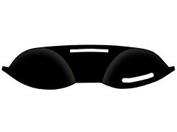 Custom Fit Dash Cover; Brushed Suede Black (63-66 Corvette C2 w/o AC)