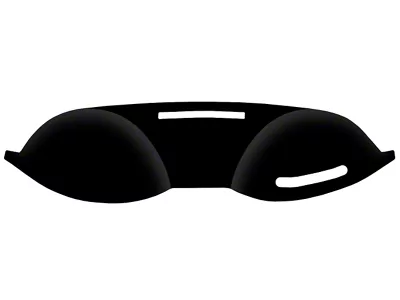 Custom Fit Dash Cover; Brushed Suede Charcoal (63-66 Corvette C2 w/o AC)