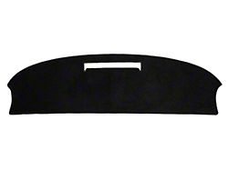 Custom Fit Dash Cover; Carpet Black (84-89 Corvette C4)