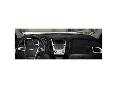 Custom Fit Dash Cover; Sedona Suede Black (1967 Corvette C2 w/o A/C)