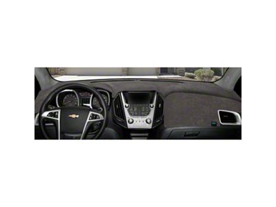 Custom Fit Dash Cover; Sedona Suede Charcoal (1967 Corvette C2 w/ A/C)
