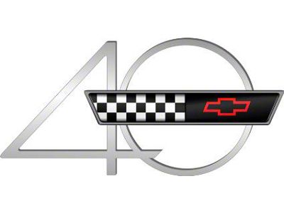 Corvette Decal, 40th Anniversary, 1993
