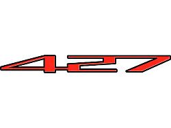 Corvette Decal, 427 Numbers