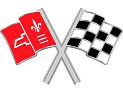Corvette Decal, Crossed Flags, 1965