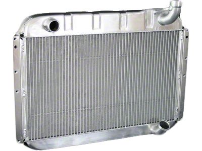 Corvette Dewitt Direct Fit Aluminum Radiator, Manual, 1955-1960