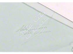 Door Glass with Astro; Green Tint; Passenger Side (Late 69-Mid 74 Corvette C3 Coupe)