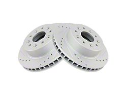 Drilled and Slotted Rotors; Front Pair (65-66 Corvette C2 w/ 4-Wheel Disc Brakes; 67-82 Corvette C2 & C3)