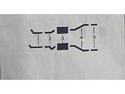 Stainless Steel Dual Exhaust System with Stock Muffler and Universal Clamp/Hanger Kit (1961 Corvette C1)