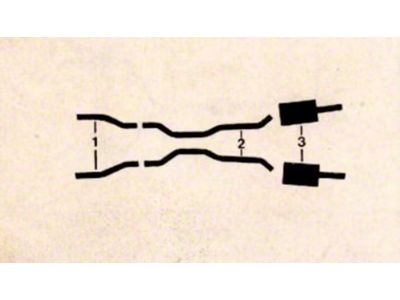 Stainless Steel Dual Exhaust System with Turbo Muffler and Universal Clamp/Hanger Kit (1974 454 V8 Corvette C3)
