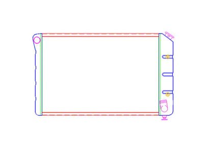 ExactFit CrossFlow Radiator; 2-Row (77-82 Corvette C3 w/ Automatic Transmission)