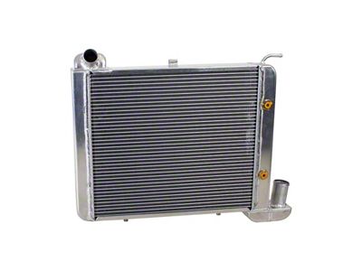 ExactFit DownFlow Radiator; 2-Row (63-68 Small Block V8 Corvette C2 & C3 w/ Automatic Transmission)