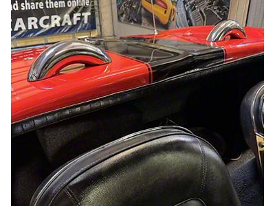 Faux Roll Bars; Polished (63-67 Corvette C2)