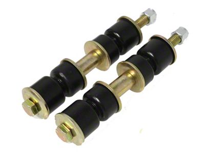 Front Adjustable Sway Bar End Links; 3-3/8 to 3-7/8-Inch; Black (63-82 Corvette C2 & C3)