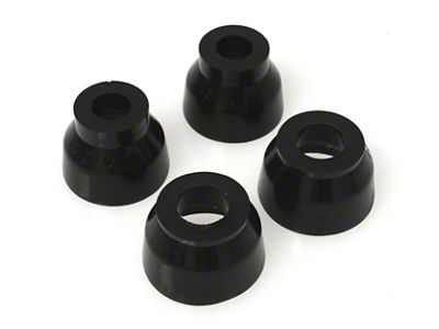 Front Ball Joint Dust Boots; Black (63-82 Corvette C2 & C3)