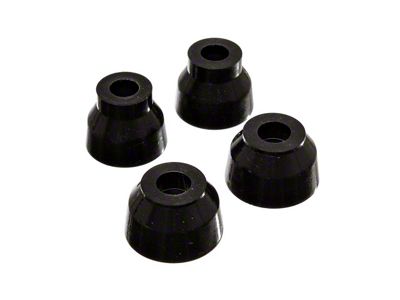 Front Ball Joint Dust Boots; Black (84-96 Corvette C4)