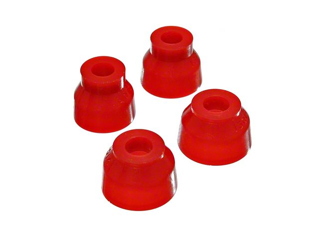 Front Ball Joint Dust Boots; Red (84-96 Corvette C4)