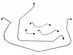 Front Brake Line Set; Stainless Steel (63-64 Corvette C2 w/ Power Brakes)