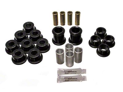 Front Control Arm Bushings; Black (84-96 Corvette C4)