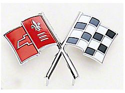 Corvette Front Emblem, Crossed-Flags, 1965