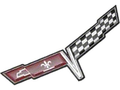 Corvette Front Emblem, Crossed-Flags, 1980