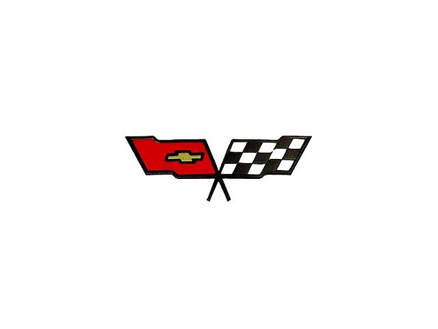 Corvette Front Emblem, Crossed-Flags, 1982