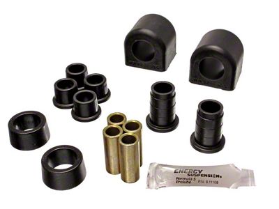 Front Sway Bar Bushings with End Link Bushings; 30mm; Black (84-87 Corvette C4)