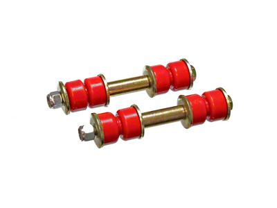 Front Sway Bar End Links; 1-5/8-Inch; Red (63-82 Corvette C2 & C3)
