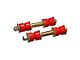 Front Sway Bar End Links; 1-5/8-Inch; Red (63-82 Corvette C2 & C3)