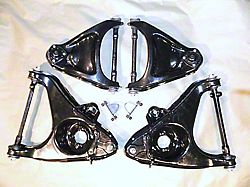 Front Upper and Lower Control Arms with Rubber Bushings; Correct (Late 66-82 Corvette C2 & C3)