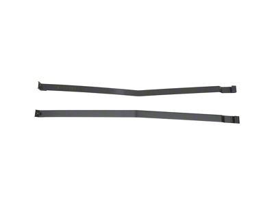 Fuel Tank Mounting Straps; EDP Coated Galvanized Steel (75-77 Corvette C3)