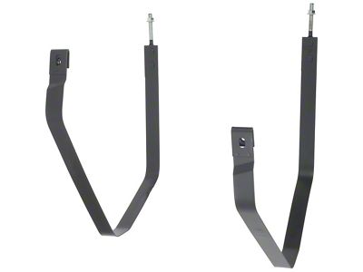 Fuel Tank Mounting Straps; EDP Coated Galvanized Steel (84-96 Corvette C4)