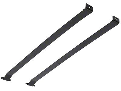 Fuel Tank Mounting Straps; EDP Coated Stamped Steel (53-62 Corvette C1)