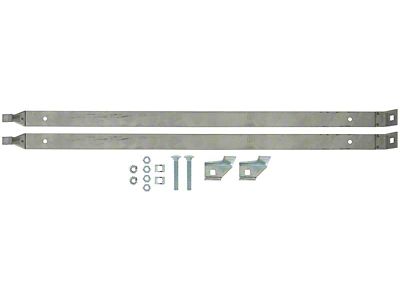 Fuel Tank Mounting Straps; Stainless Steel (63-67 Corvette C2)