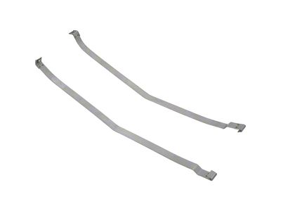 Fuel Tank Mounting Straps; Stainless Steel (75-77 Corvette C3)