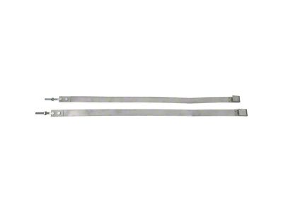 Fuel Tank Mounting Straps; Stainless Steel (78-82 Corvette C3)
