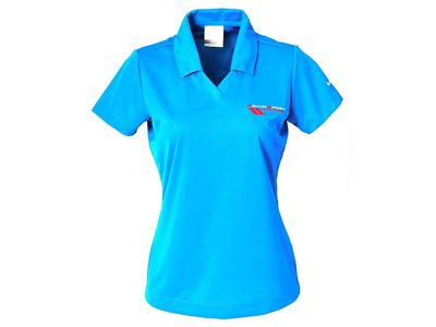 Corvette Grand Sport Ladies Nike Golf Shirt, Blue Sapphire
