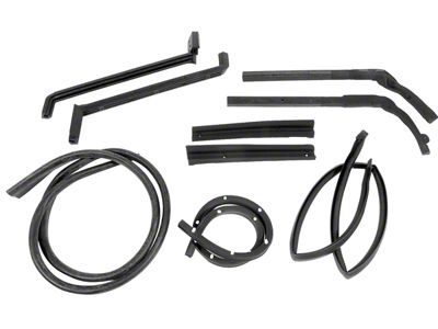 Corvette Hardtop Weatherstrip Kit,9 Piece,1963-1967 (Sting Ray Sports Coupe)