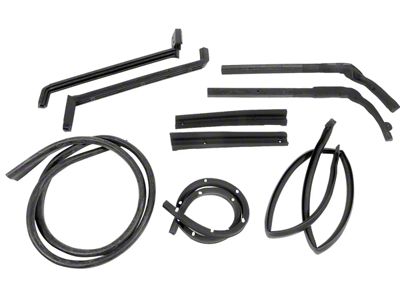 CA Corvette Hardtop Weatherstrip Kit,9 Piece,1963-1967 (Sting Ray Sports Coupe)