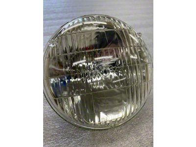 High Beam Headlights; Chrome Housing; Clear Lens (60-67 Corvette C1 & C2)
